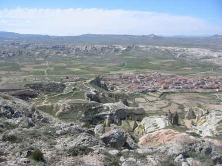 Çavuşin - seen from Boztepe plateau